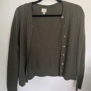 Olive green Linen jacket from ‘A New Day’